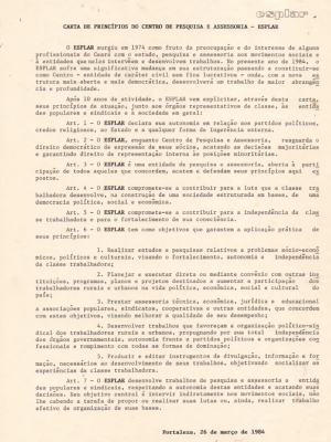 CARTA DE PRINCÍPIOS